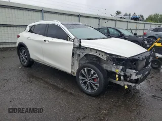 2017 Infiniti QX30 Premium with VIN SJKCH5CRXHA034396, listed as a Copart auction lot 57296345 with 69,381 mi miles and Salvage title. Bid and sale history available at DreamBid. Image 4.