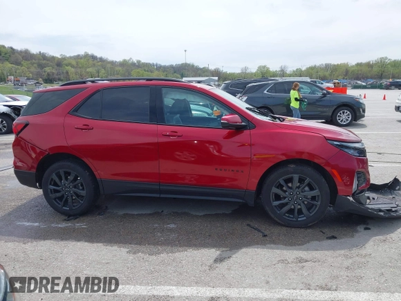 2022 Chevrolet Equinox RS with VIN 3GNAXMEV3NS119602, listed as a IAAI auction lot 41987461 with 104,293 mi miles and . Bid and sale history available at DreamBid. Image 13.