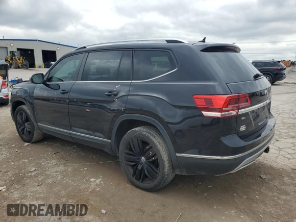 2019 Volkswagen Atlas SEL with VIN 1V2ER2CAXKC509184, listed as a Copart auction lot 58695325 with Not provided miles and Salvage title. Bid and sale history available at DreamBid. Image 2.