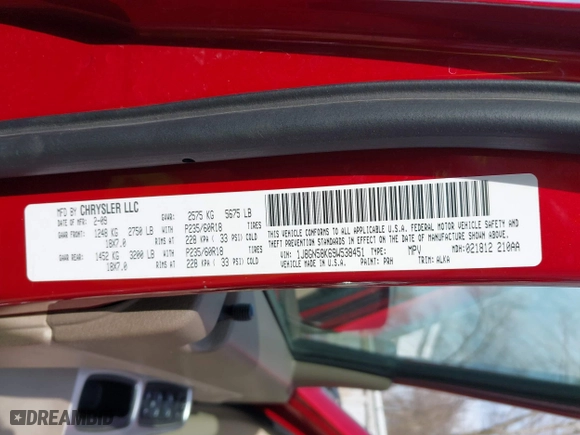 2009 Jeep Liberty Limited with VIN 1J8GN58K69W538451, listed as a IAAI auction lot 41826993 with 147,678 mi miles. Bid and sale history available at carsss.com. Image 9.