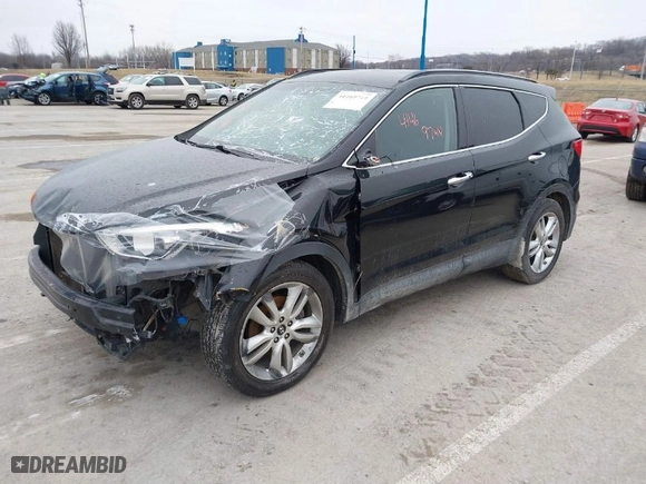 2014 Hyundai Santa Fe Sport with VIN 5XYZUDLA5EG156754, listed as a IAAI auction lot 41469744 with 155,675 mi miles. Bid and sale history available at carsss.com. Image 2.