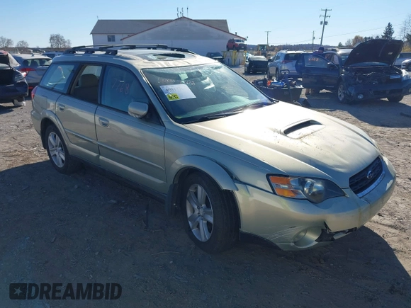 2005 Subaru Legacy Outback XT Limited with VIN 4S4BP67C254346960, listed as a IAAI auction lot 40817768 with 196,380 mi miles and . Bid and sale history available at DreamBid. Image 1.