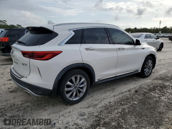 2019 Infiniti QX50 Essential z VIN 3PCAJ5M1XKF146248, wystawiony jako Copart lot #48000245 z przebiegiem 29 903 mil mil oraz Szkoda całkowita • Salvage title. Historia ofert i sprzedaży dostępna na DreamBid. Obrazek 3.