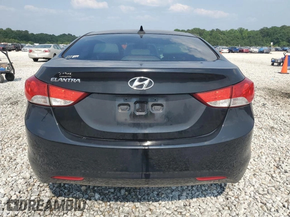 2013 Hyundai Elantra GLS with VIN KMHDH4AE1DU841024, listed as a Copart auction lot 58762515 with 166,470 mi miles and Salvage title. Bid and sale history available at DreamBid. Image 6.