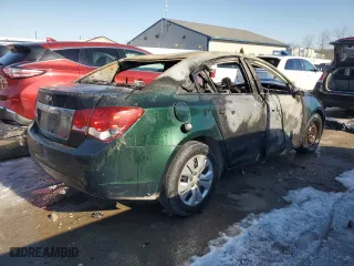 2014 Chevrolet Cruze LS with VIN 1G1PA5SH1E7239981, listed as a Copart auction lot 46219795 with 0 mi miles and Non Repairable. Bid and sale history available at carsss.com. Image 3.