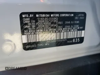 2023 Mitsubishi Outlander SE z VIN JA4J3UA81PZ031071, wystawiony jako Copart lot #42016205 z przebiegiem 40 627 mil mil oraz Szkoda całkowita • Salvage title. Historia ofert i sprzedaży dostępna na DreamBid. Obrazek 13.