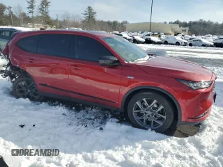 2023 Acura MDX w/A-Spec Package with VIN 5J8YE1H0XPL027358, listed as a Copart auction lot 43131555 with 21,767 mi miles and Salvage Title. Bid and sale history available at DreamBid. Image 4.