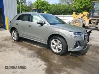 2024 Audi Q3 S line Premium with VIN WA1DECF33R1130720, listed as a Copart auction lot 59292025 with 15,949 mi miles and Salvage title. Bid and sale history available at DreamBid. Image 4.