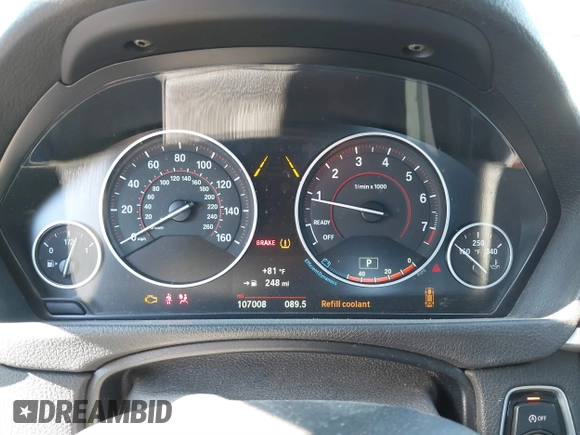 2017 BMW 4 Series 430i with VIN WBA4F7C38HG789545, listed as a IAAI auction lot 41654766 with 107,008 mi miles and . Bid and sale history available at carsss.com. Image 7.