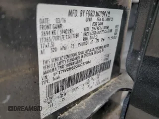 2016 Ford F-250 Lariat with VIN 1FT7W2B62GEC37984, listed as a Copart auction lot 61160875 with 117,284 mi miles and Salvage title. Bid and sale history available at DreamBid. Image 12.
