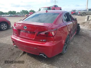 2008 Lexus IS F with VIN JTHBP262585001442, listed as a IAAI auction lot 42549906 with Not provided miles and . Bid and sale history available at DreamBid. Image 4.