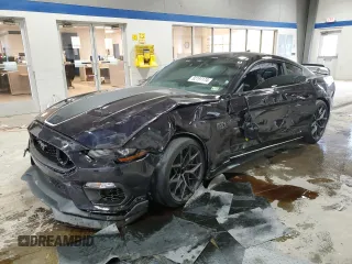 2022 Ford Mustang Mach 1 with VIN 1FA6P8R06N5551850, listed as a Copart auction lot 82197174 with 13,294 mi miles and Salvage title. Bid and sale history available at DreamBid. Image 1.