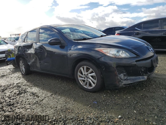 2013 Mazda 3 i Touring with VIN JM1BL1L85D1707327, listed as a Copart auction lot 84554514 with 134,704 mi miles and Salvage title. Bid and sale history available at DreamBid. Image 4.