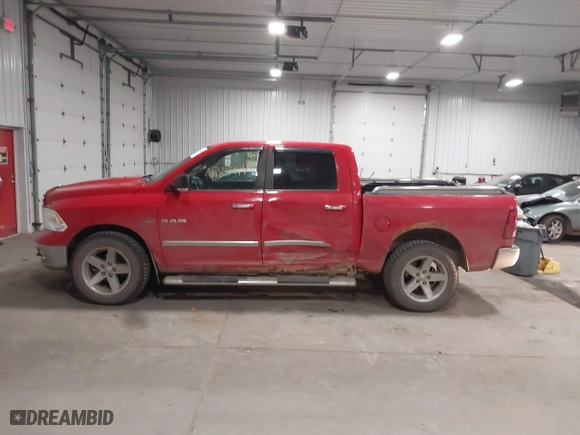 2010 Dodge Ram 1500 SLT with VIN 1D7RV1CT3AS193258, listed as a IAAI auction lot 41854144 with 190,507 mi miles. Bid and sale history available at carsss.com. Image 14.
