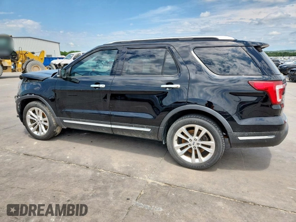 2018 Ford Explorer Limited with VIN 1FM5K7FH3JGB17047, listed as a Copart auction lot 58846805 with 79,862 mi miles and Salvage title. Bid and sale history available at DreamBid. Image 2.