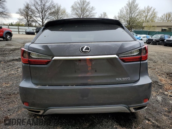 2021 Lexus RX 350 with VIN 2T2HZMDA4MC291886, listed as a Copart auction lot 51035425 with 23,452 mi miles and Clean Title. Bid and sale history available at DreamBid. Image 6.
