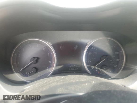 2017 Infiniti Q50 Premium with VIN JN1EV7AR3HM832887, listed as a Copart auction lot 57914975 with 62,878 mi miles and Salvage title. Bid and sale history available at DreamBid. Image 9.
