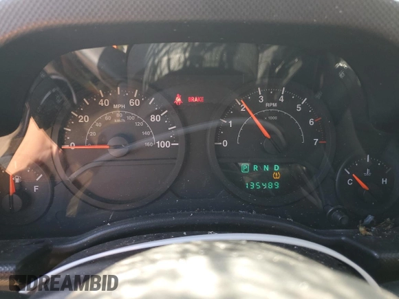 2008 Jeep Wrangler Unlimited X with VIN 1J4GA39158L621957, listed as a Copart auction lot 52737815 with 135,489 mi miles and Salvage title. Bid and sale history available at DreamBid. Image 9.