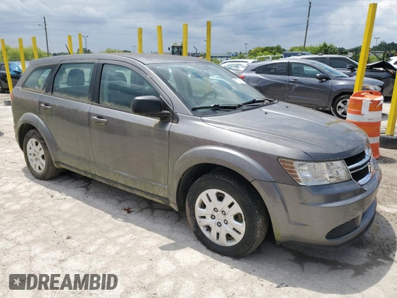 2013 Dodge Journey SE z VIN 3C4PDCAB0DT728950, wystawiony jako Copart lot #57525305 z przebiegiem 181 414 mil mil oraz Czysty tytuł • Clean title. Historia ofert i sprzedaży dostępna na DreamBid. Obrazek 4.