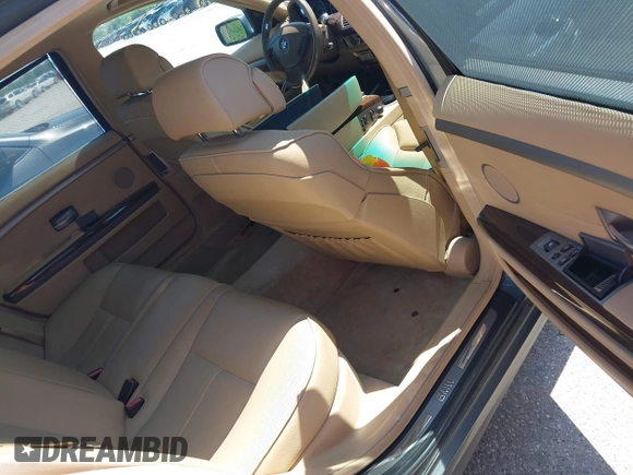 2006 BMW 7 Series 750Li with VIN WBAHN83546DT60302, listed as a IAAI auction lot 41980755 with 109,552 mi miles and . Bid and sale history available at DreamBid. Image 8.