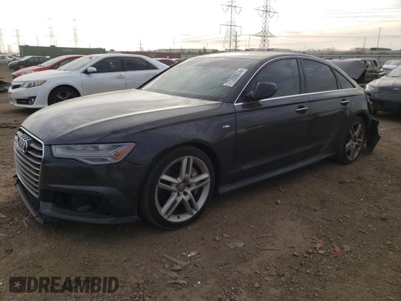 2017 Audi A6 Premium with VIN WAUF8AFC2HN059587, listed as a Copart auction lot 77209814 with 94,537 mi miles and Salvage Title. Bid and sale history available at carsss.com. Image 1.