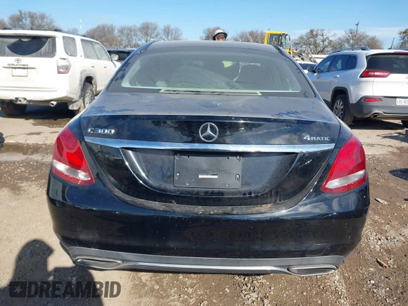 2017 Mercedes-Benz C 300 with VIN 55SWF4KB5HU208708, listed as a IAAI auction lot 41626360 with 89,299 mi miles and . Bid and sale history available at carsss.com. Image 17.