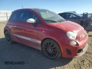 2012 FIAT 500 Abarth with VIN 3C3CFFFH6CT380744, listed as a Copart auction lot 88365985 with 144,346 mi miles and Salvage title. Bid and sale history available at DreamBid. Image 4.