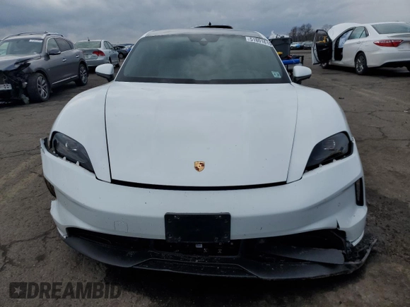 2025 Porsche Taycan with VIN WP0AA2Y18SSA09226, listed as a Copart auction lot 51801615 with 15,533 mi miles and Salvage title. Bid and sale history available at DreamBid. Image 5.