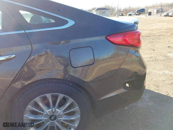 2015 Hyundai Sonata 2.4L Sport with VIN 5NPE34AF6FH174223, listed as a IAAI auction lot 41748484 with 100,492 mi miles. Bid and sale history available at carsss.com. Image 6.