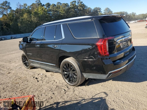 2021 GMC Yukon SLT with VIN 1GKS1BKD0MR307563, listed as a Copart auction lot 76685064 with 52,146 mi miles and Salvage Title. Bid and sale history available at carsss.com. Image 2.