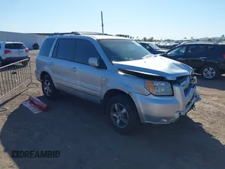 2007 Honda Pilot EX-L z VIN 2HKYF18657H501494, wystawiony jako IAAI lot #42236108 z przebiegiem 154 073 mil mil oraz . Historia ofert i sprzedaży dostępna na DreamBid. Obrazek 1.