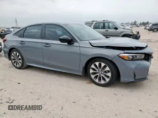 2025 Honda Civic Sport with VIN 2HGFE2F51SH529628, listed as a Copart auction lot 57871165 with Not provided miles and Salvage title. Bid and sale history available at DreamBid. Image 4.