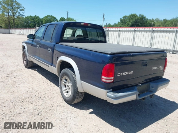 2003 Dodge Dakota SLT with VIN 1D7HL48N63S158682, listed as a IAAI auction lot 41964332 with 278,390 mi miles. Bid and sale history available at carsss.com. Image 3.