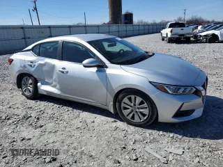 2020 Nissan Sentra S with VIN 3N1AB8BV4LY278841, listed as a Copart auction lot 46375875 with 62,974 mi miles and Salvage Title. Bid and sale history available at carsss.com. Image 4.