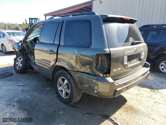 2006 Honda Pilot EX-L with VIN 5FNYF18586B010101, listed as a Copart auction lot 48208665 with 0 mi miles and Salvage Title. Bid and sale history available at carsss.com. Image 2.