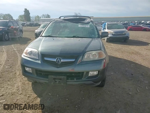 2006 Acura MDX Touring with VIN 2HNYD18696H516040, listed as a Copart auction lot 72935074 with 232,017 mi miles and Clean Title. Bid and sale history available at carsss.com. Image 12.