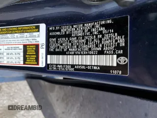 2014 Toyota Camry L with VIN 4T4BF1FK1ER410622, listed as a Copart auction lot 42907405 with 110,077 mi miles and Salvage Title. Bid and sale history available at carsss.com. Image 14.