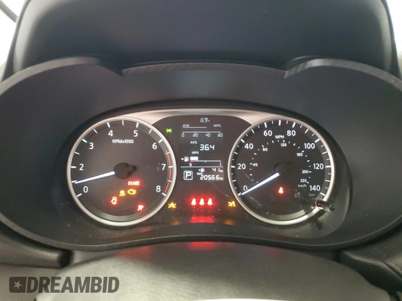 2024 Nissan Versa S with VIN 3N1CN8DVXRL923107, listed as a Copart auction lot 59899525 with 20,566 mi miles and Salvage title. Bid and sale history available at DreamBid. Image 9.