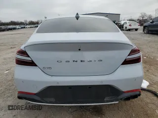 2022 Genesis G70 2.0T with VIN KMTG34TA2NU088116, listed as a Copart auction lot 85489634 with 83,335 mi miles and Clean Title. Bid and sale history available at DreamBid. Image 6.