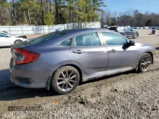 2020 Honda Civic Sedan EX-L with VIN 19XFC1F75LE221259, listed as a Copart auction lot 44887075 with 143,112 mi miles and Salvage Title. Bid and sale history available at carsss.com. Image 3.