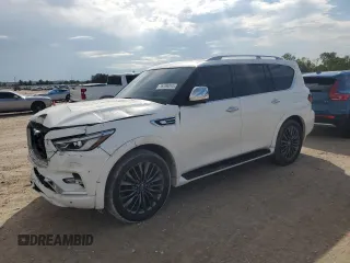 2022 Infiniti QX80 SENSORY with VIN JN8AZ2BF0N9743420, listed as a Copart auction lot 76709314 with 53,132 mi miles and Non Repairable. Bid and sale history available at carsss.com. Image 1.