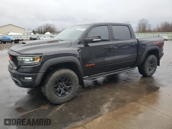 2021 Ram 1500 TRX with VIN 1C6SRFU99MN758770, listed as a Copart auction lot 52928765 with 59,155 mi miles and Salvage Title. Bid and sale history available at carsss.com. Image 1.