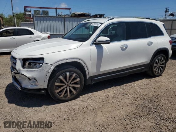 2020 Mercedes-Benz GLB 250 z VIN W1N4M4GB6LW023300, wystawiony jako Copart lot #51155795 z przebiegiem 22 147 mil mil oraz Szkoda całkowita • Salvage title. Historia ofert i sprzedaży dostępna na DreamBid. Obrazek 1.