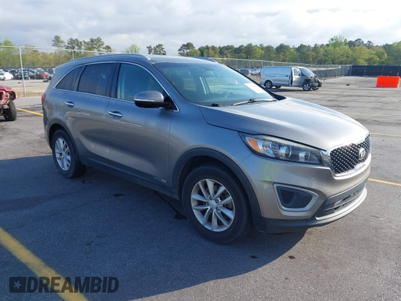 2018 Kia Sorento LX V6 with VIN 5XYPGDA51JG376682, listed as a IAAI auction lot 41914856 with 116,428 mi miles. Bid and sale history available at carsss.com. Image 1.