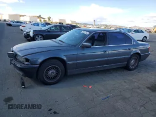 2001 BMW 7 Series 740iL with VIN WBAGH83491DP27388, listed as a Copart auction lot 78287314 with 31,045 mi miles and Salvage Title. Bid and sale history available at carsss.com. Image 1.