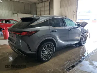 2023 Lexus RX 350h with VIN 2T2BBMCA0PC002776, listed as a Copart auction lot 61464215 with 73,468 mi miles and Salvage title. Bid and sale history available at DreamBid. Image 3.