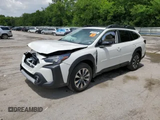2025 Subaru Outback Limited z VIN 4S4BTANC6S3180560, wystawiony jako Copart lot #61550165 z przebiegiem 3 556 mil mil oraz Szkoda całkowita • Salvage title. Historia ofert i sprzedaży dostępna na DreamBid. Obrazek 1.