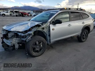 2025 Subaru Outback Wilderness with VIN 4S4BTGUD1S3102717, listed as a Copart auction lot 87451924 with 6,085 mi miles and Salvage Title. Bid and sale history available at carsss.com. Image 1.