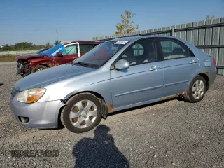 2008 Kia Spectra EX with VIN KNAFE121885515833, listed as a Copart auction lot 71814814 with 237,378 mi miles and Clean Title. Bid and sale history available at carsss.com. Image 1.