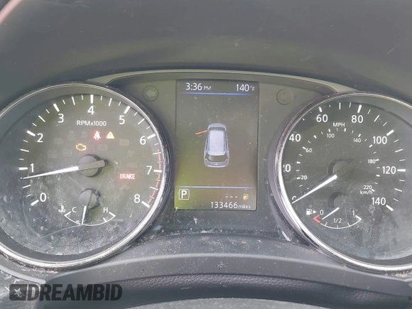 2018 Nissan Rogue S with VIN KNMAT2MT5JP594833, listed as a IAAI auction lot 38383239 with 133,466 mi miles and . Bid and sale history available at carsss.com. Image 7.